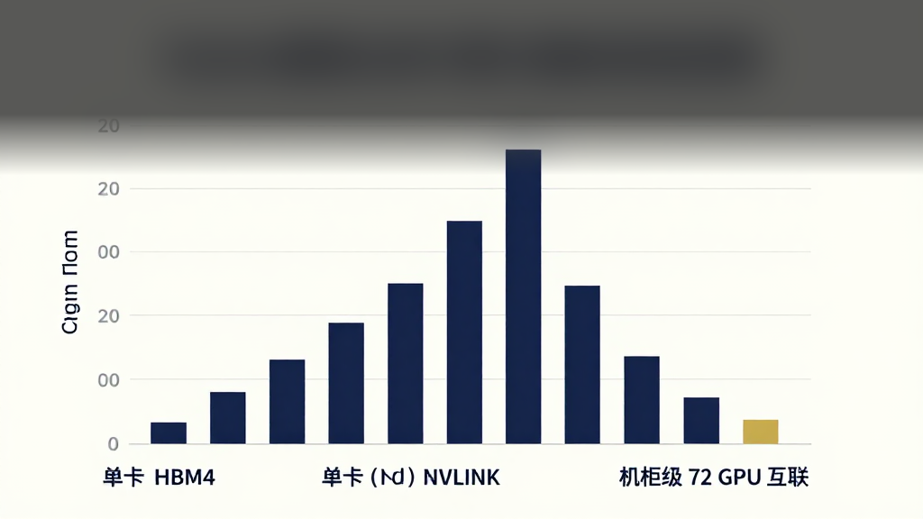 一张 Rubin 三层带宽升级图,画单卡 HBM4 带宽、单卡 NVLink 带宽与机柜级 72 GPU 互连,帮助读者理解 Rubin 为什么把瓶颈从单卡算力推向系统互连